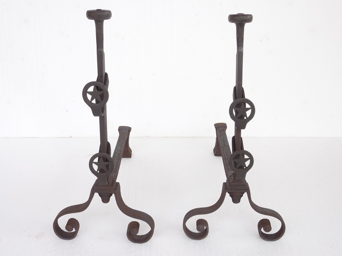 Antique andiron  - Wrought iron - Empire - XIXthC.