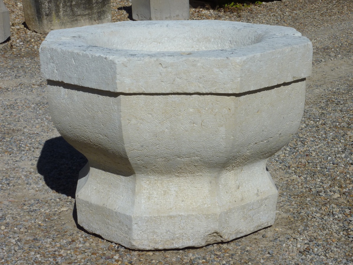 Stoup  - Stone - Medieval - XVth C.