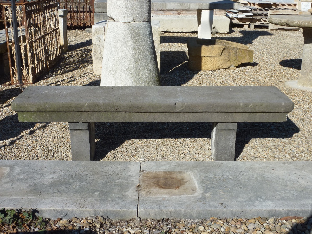 Antique bench  - Stone - Rustic country - XIX<sup>th</sup> C.