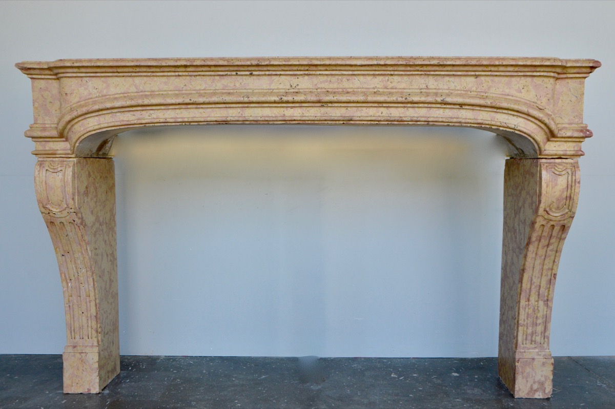 Antique fireplace  - Stone - Louis XIV - XVIIIth C.