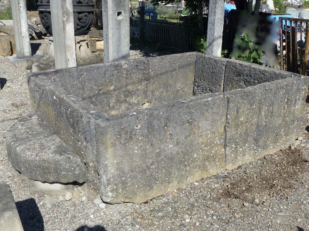 Antique stone basin