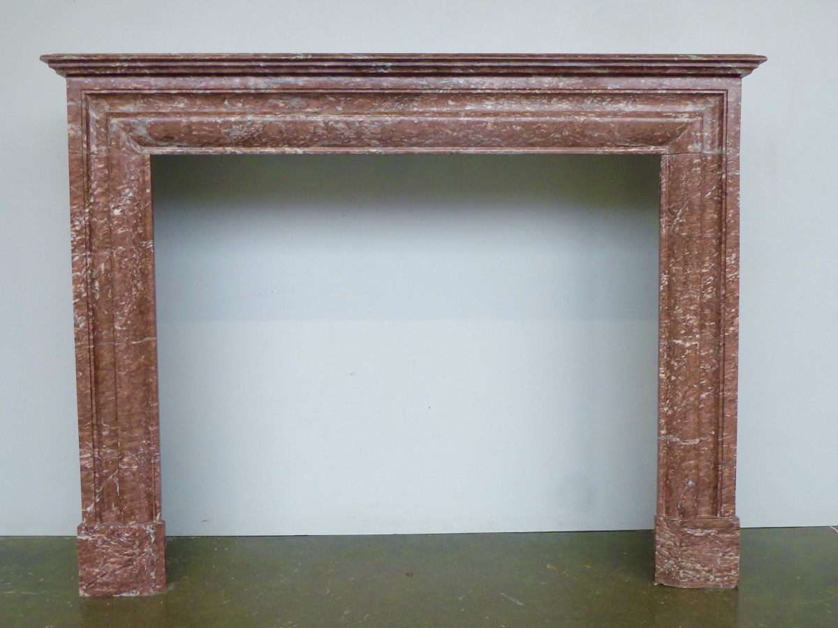 Antique fireplace  - Marble - Louis XIV - XXth C.