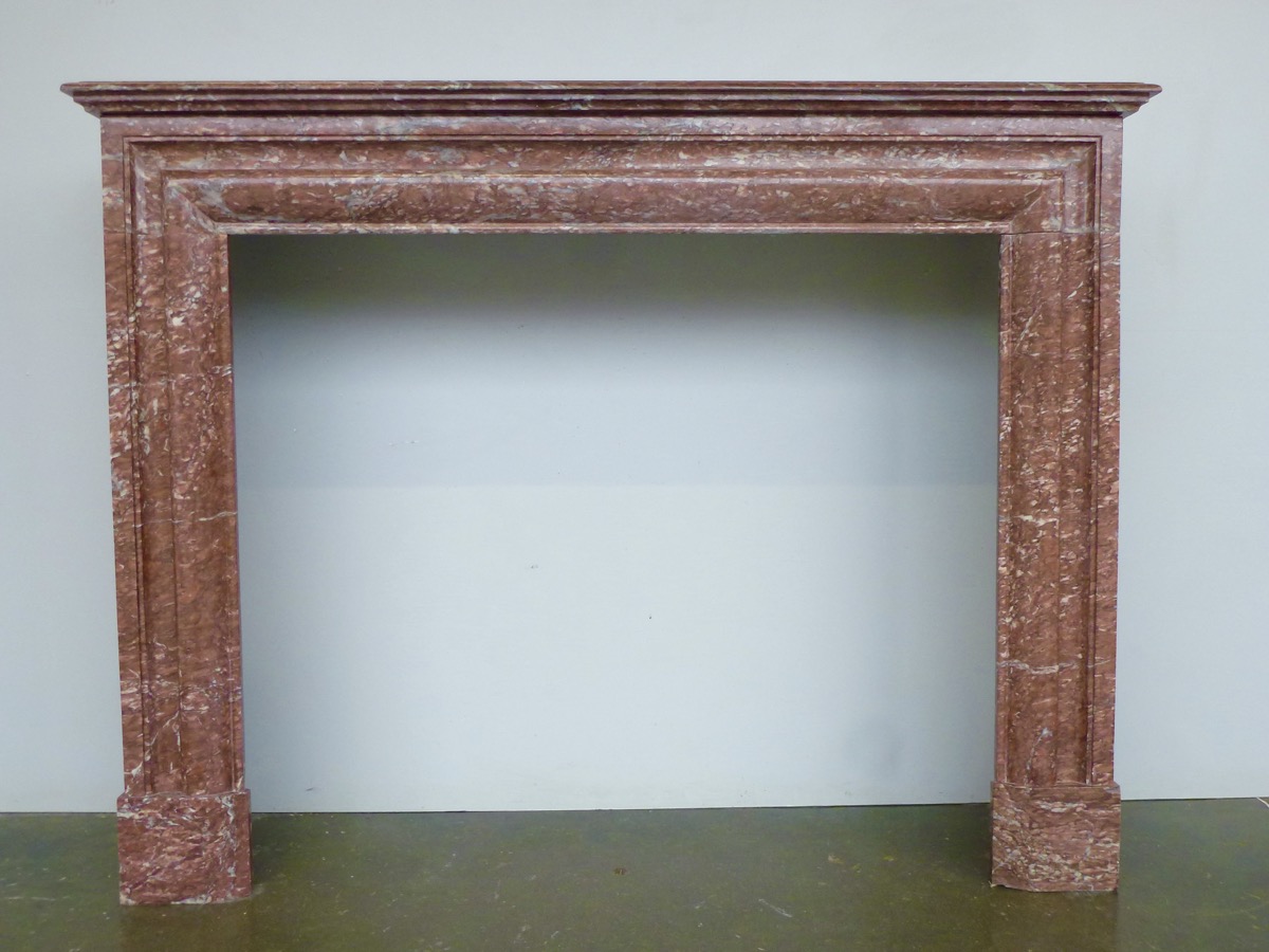 Cheminée ancienne  - Marbre - Louis XIV - XXeS.