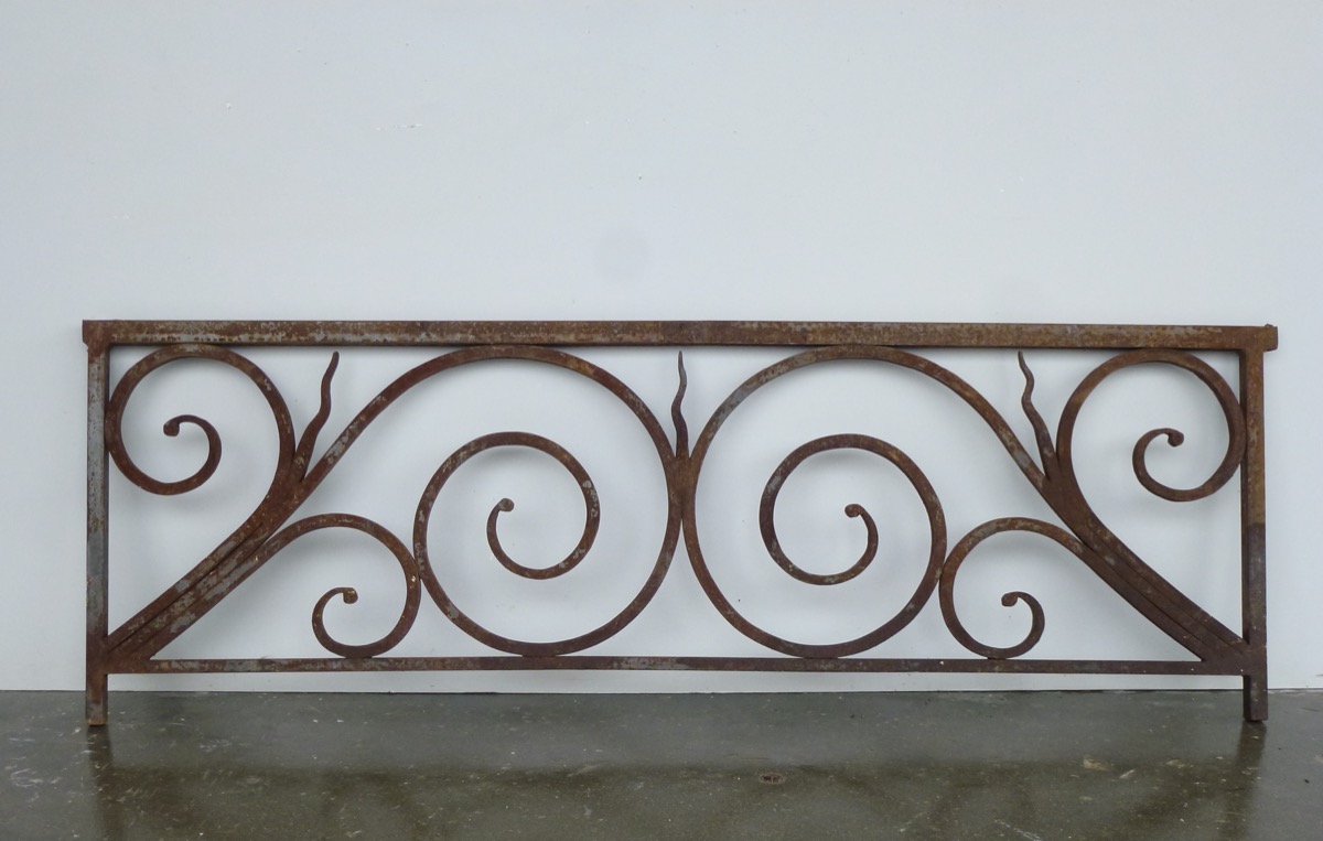 Antique balcony, Balustrade  - Wrought iron - Louis XIV - XXthC.