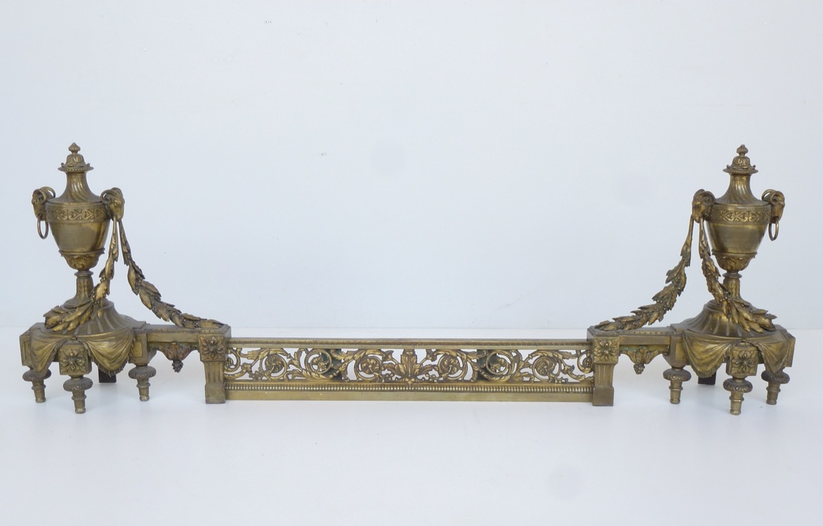 Chenets anciens, Landier anciens  - Bronze - Louis XVI - XIXeS.