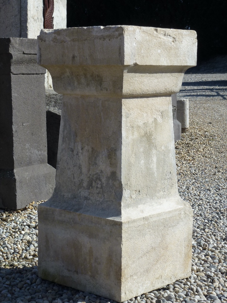 Jardinière en pierre, Mortier ancien  - Pierre - Art populaire - XVIII<sup>e</sup> S.