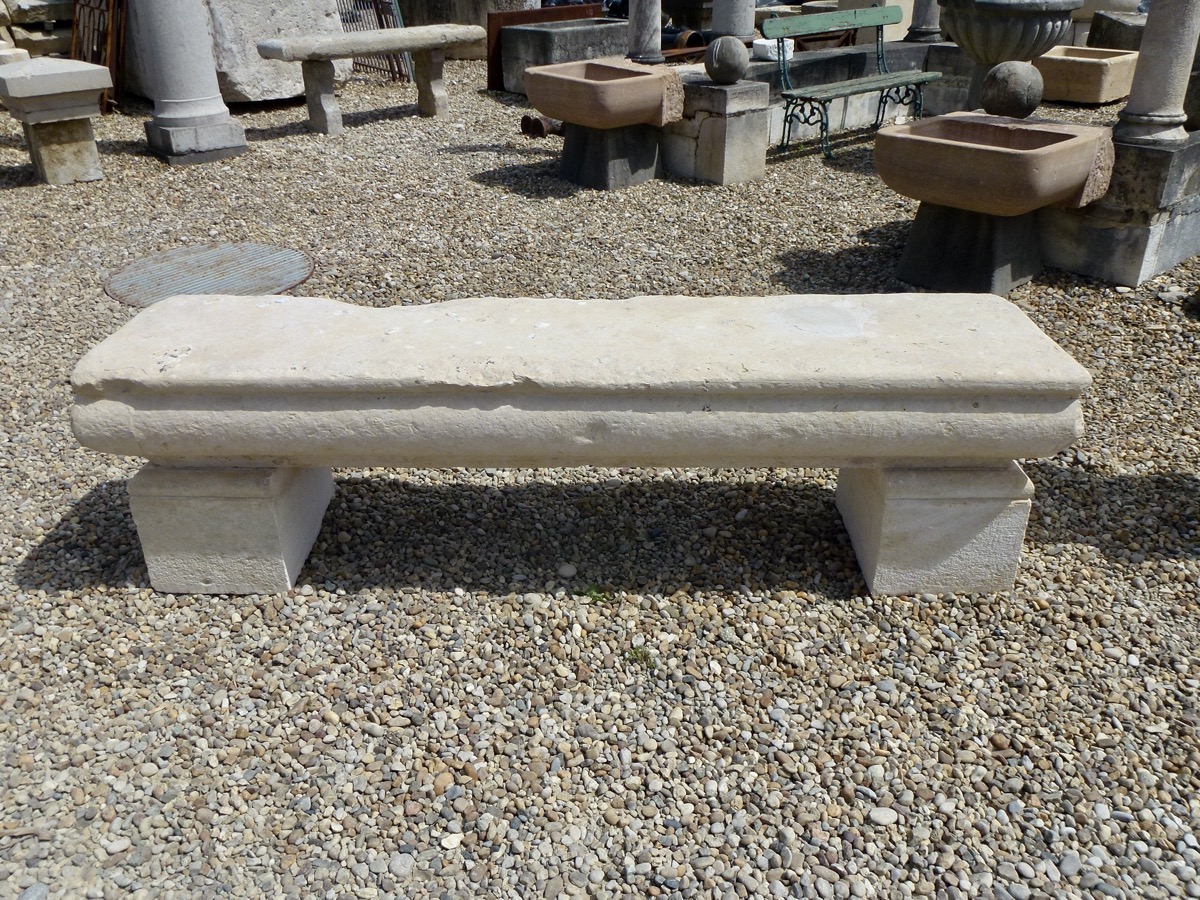 Antique bench  - Stone - Louis XIV - XVIIthC.