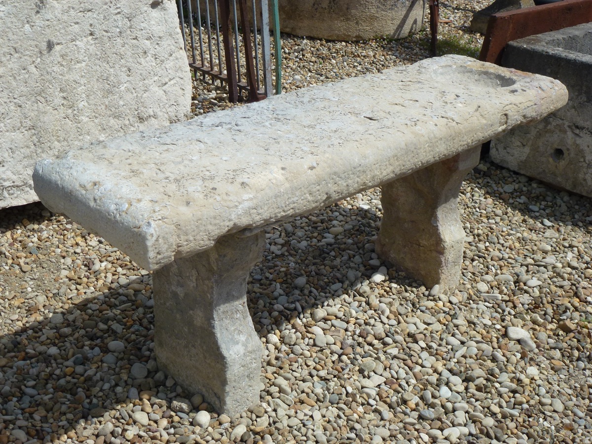 Antique bench  - Stone - Louis XV - XVIII<sup>th</sup> C.