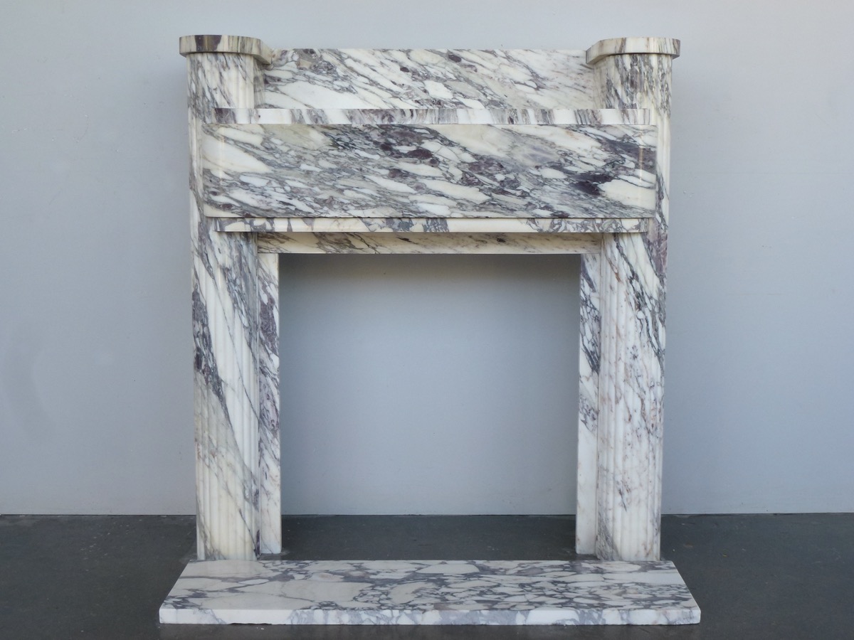 Antique fireplace  - Marble - Art déco - XXth C.