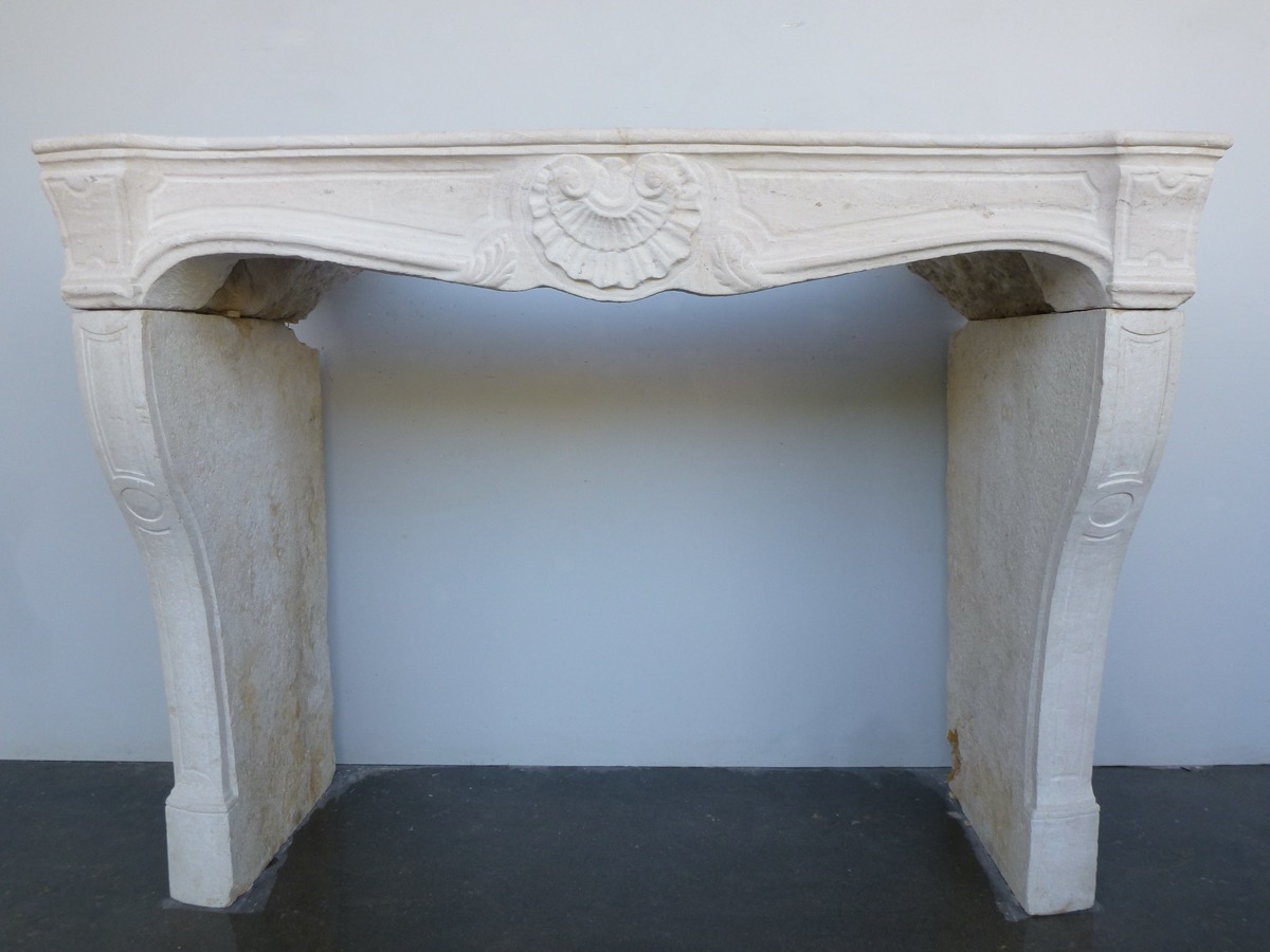 Antique fireplace  - Stone - Louis XV - XVIIIthC.