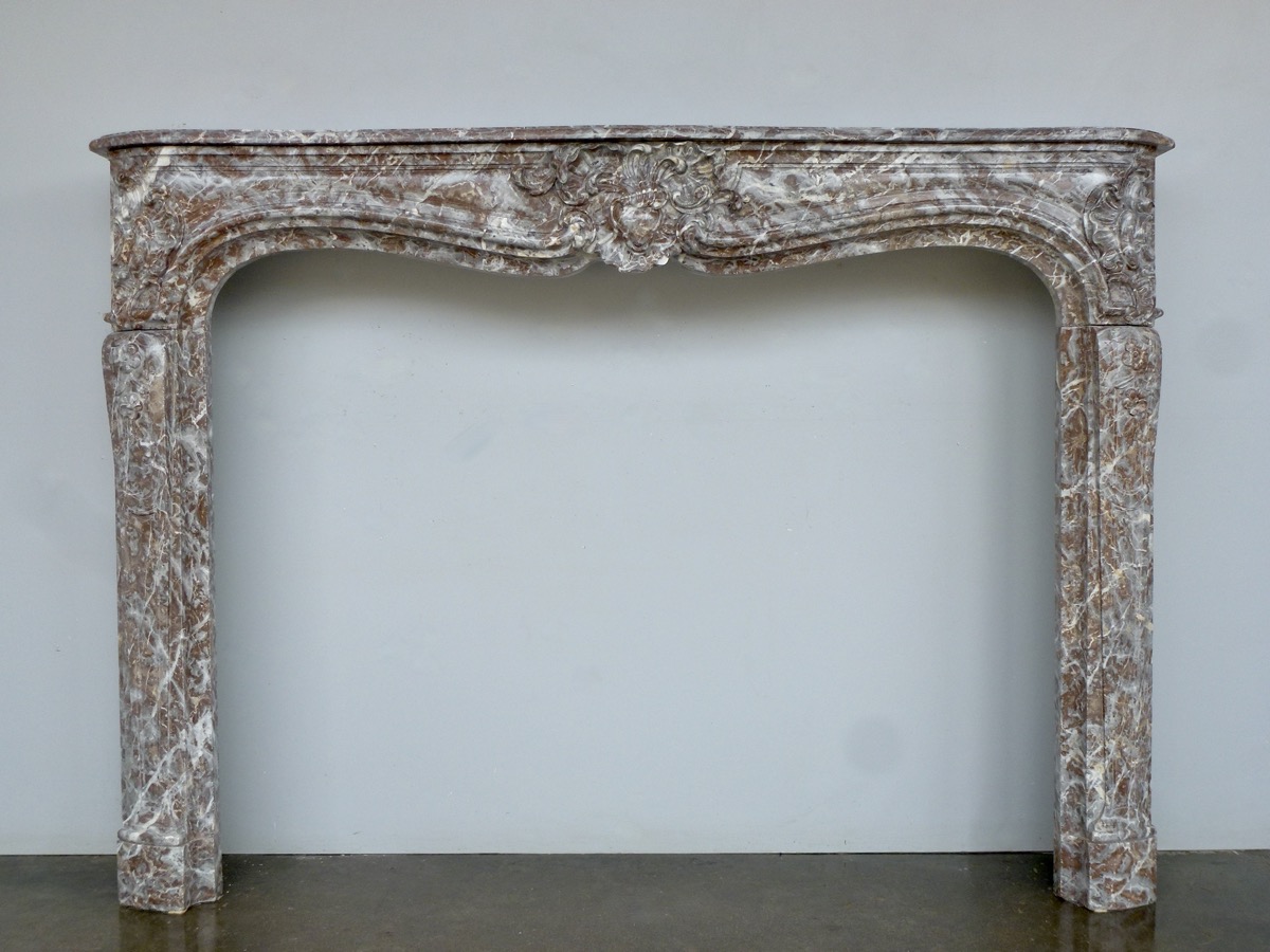 Antique fireplace  - Marble - Louis XV - XVIIIthC.