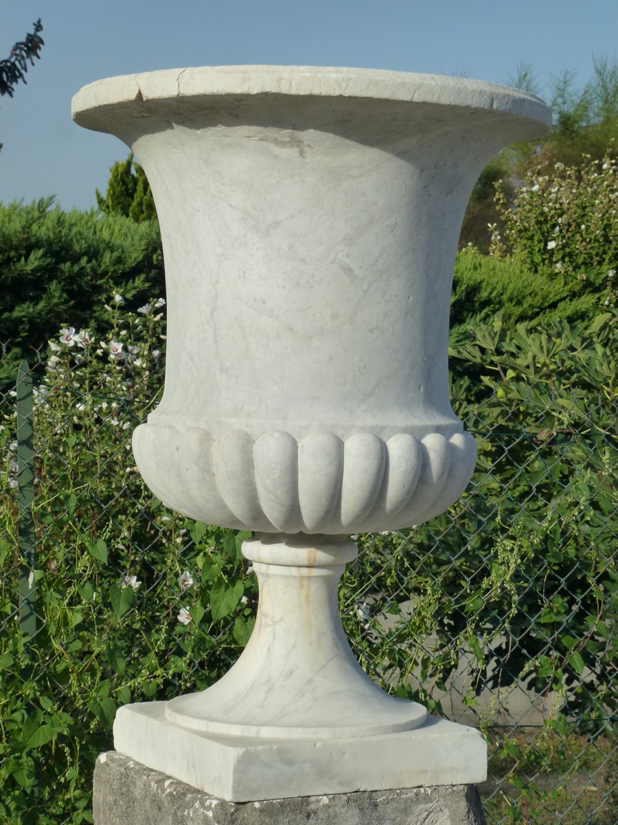 Vase ancien  - Marbre - Charles X - XIX<sup>e</sup> S.