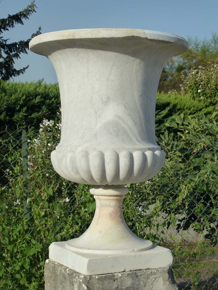 Vase ancien  - Marbre - Charles X - XIX<sup>e</sup> S.