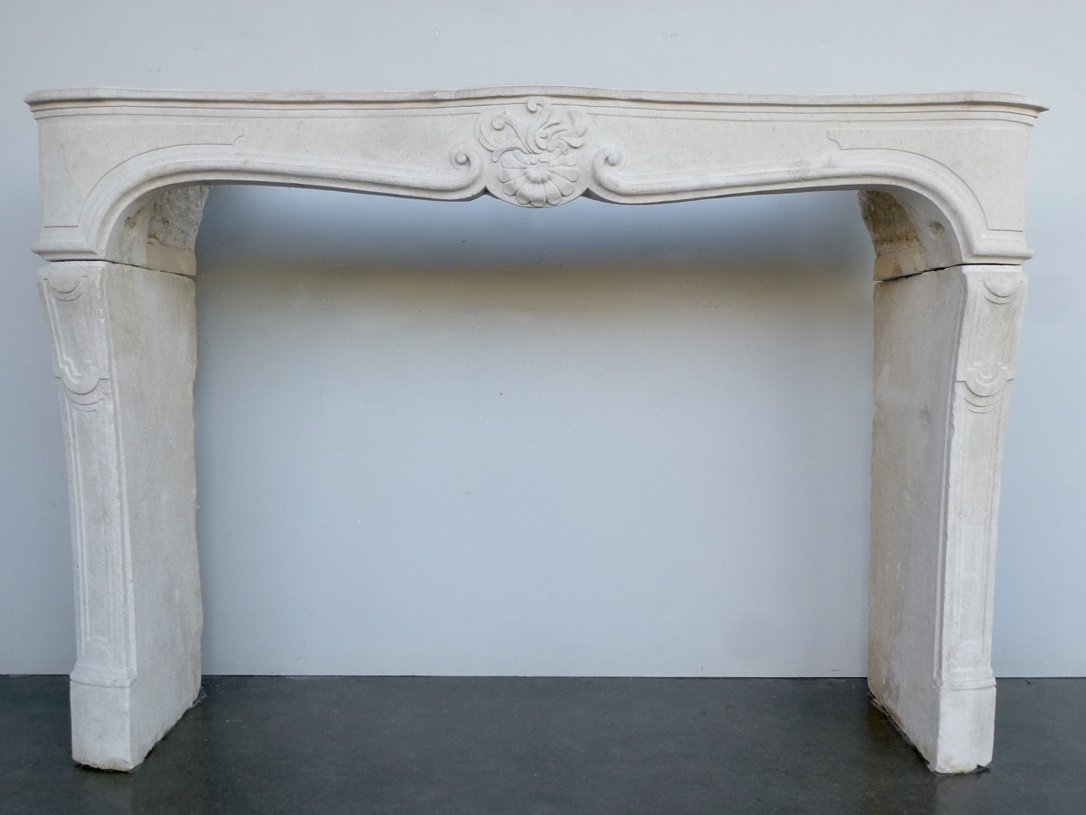 Antique fireplace  - Stone - Louis XV - XIXthC.