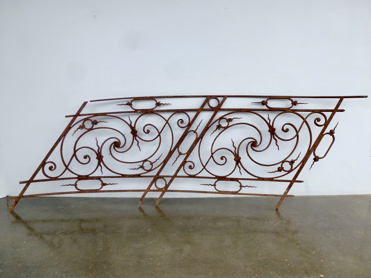 Antique balcony, Balustrade  - Wrought iron - Louis XIV - XVIIIth C.