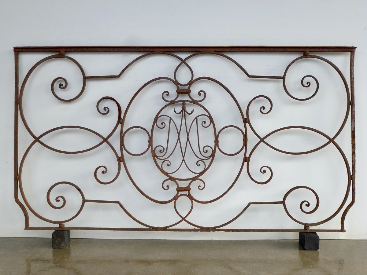 Antique balcony, Balustrade  - Wrought iron - Louis XV - XVIIIth C.