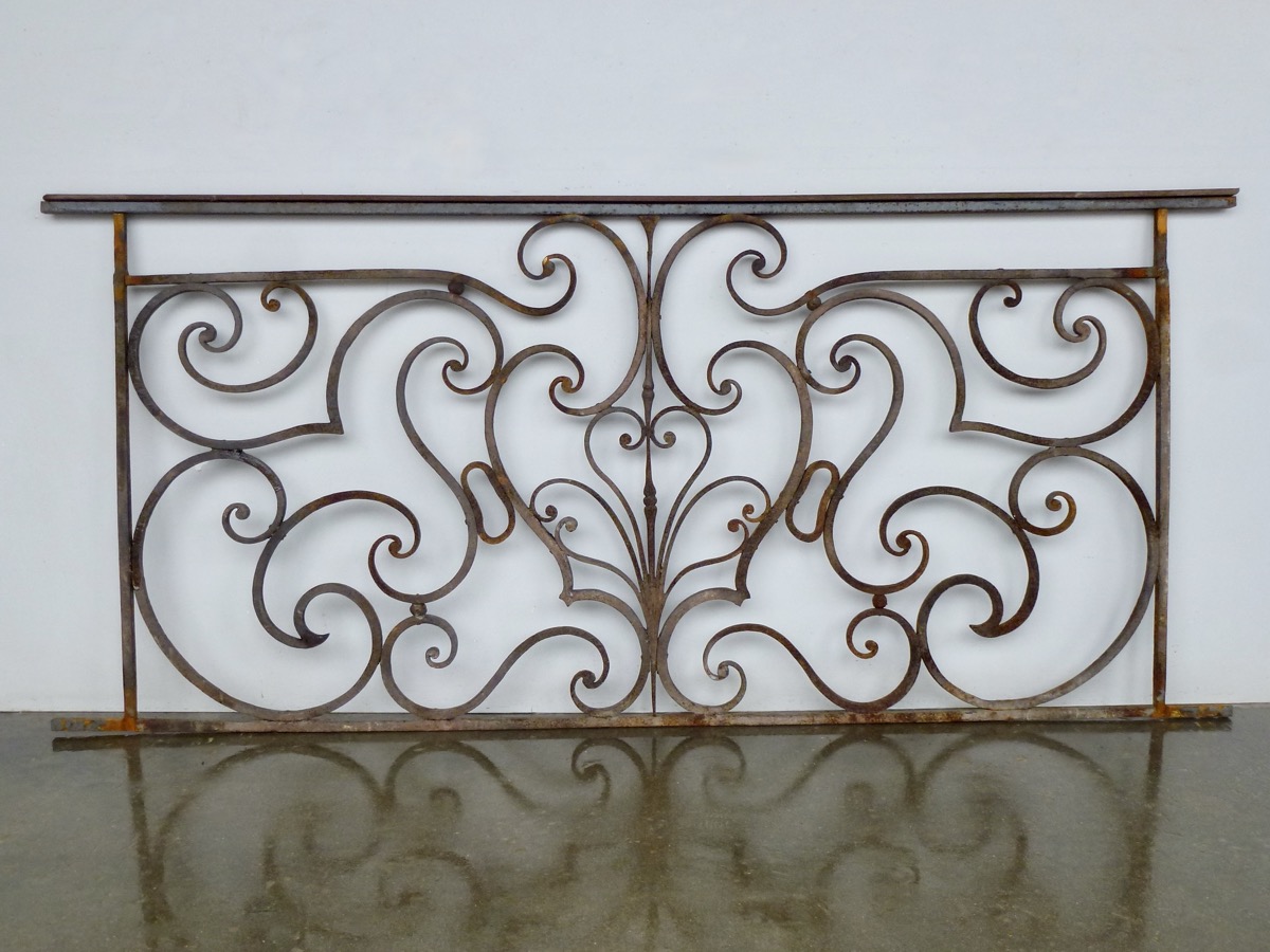 Antique balcony, Balustrade  - Wrought iron - Louis XV - XVIIIth C.