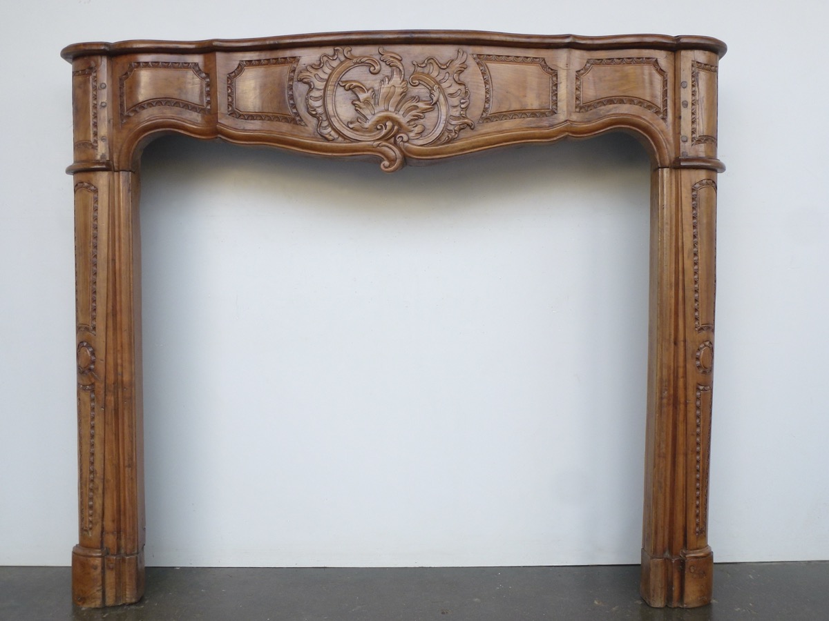 Antique fireplace  - Wood - Louis XV - XVIIIth C.
