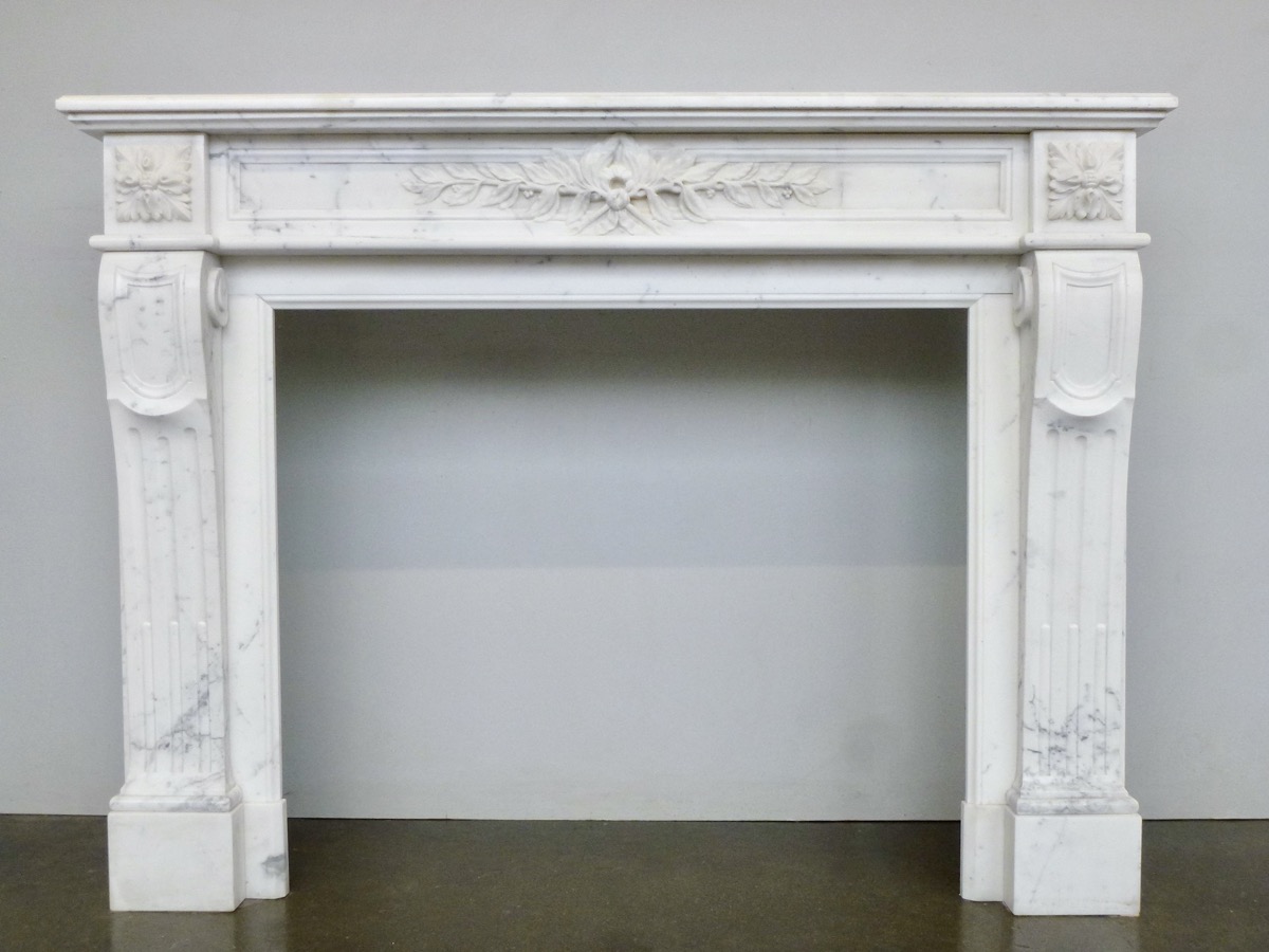 Antique fireplace  - Marble - Louis XVI - XXth C.