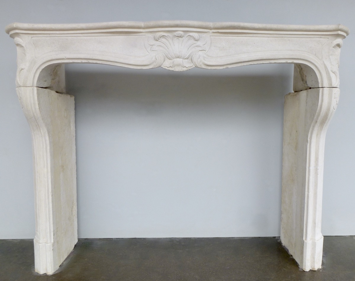 Antique fireplace  - Stone - Régence - XVIIIth C.