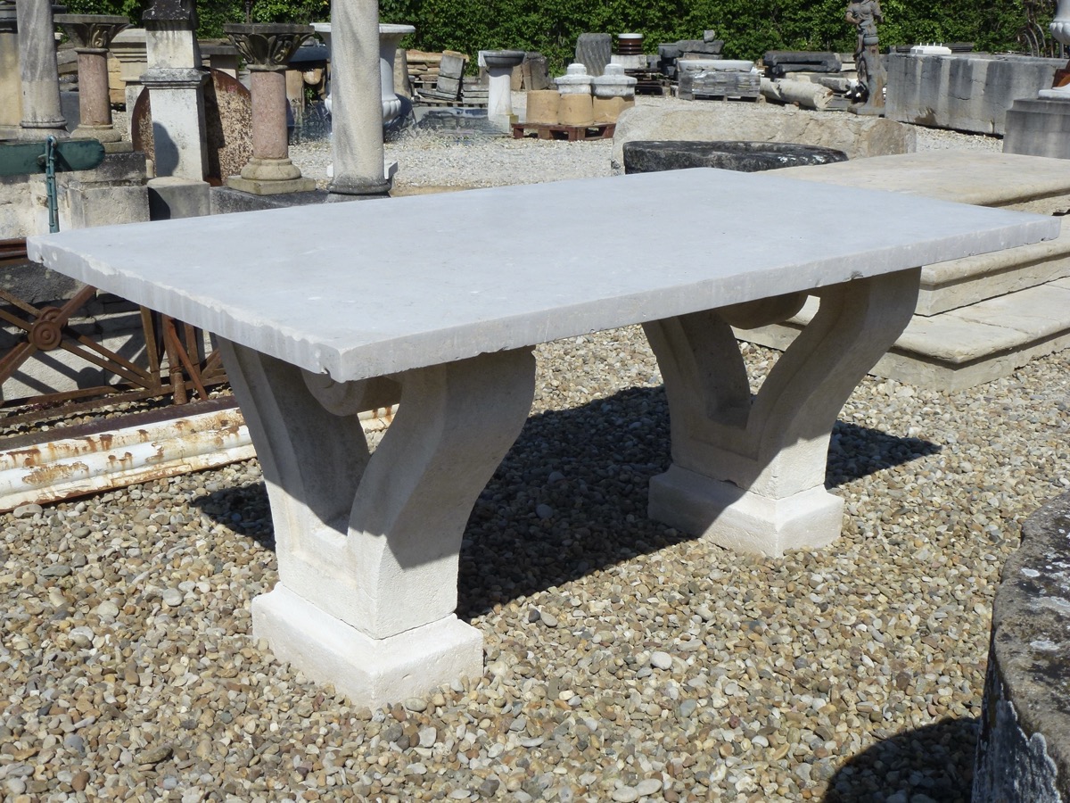 Table de jardin en pierre  - Pierre - Charles X - XIXeS.
