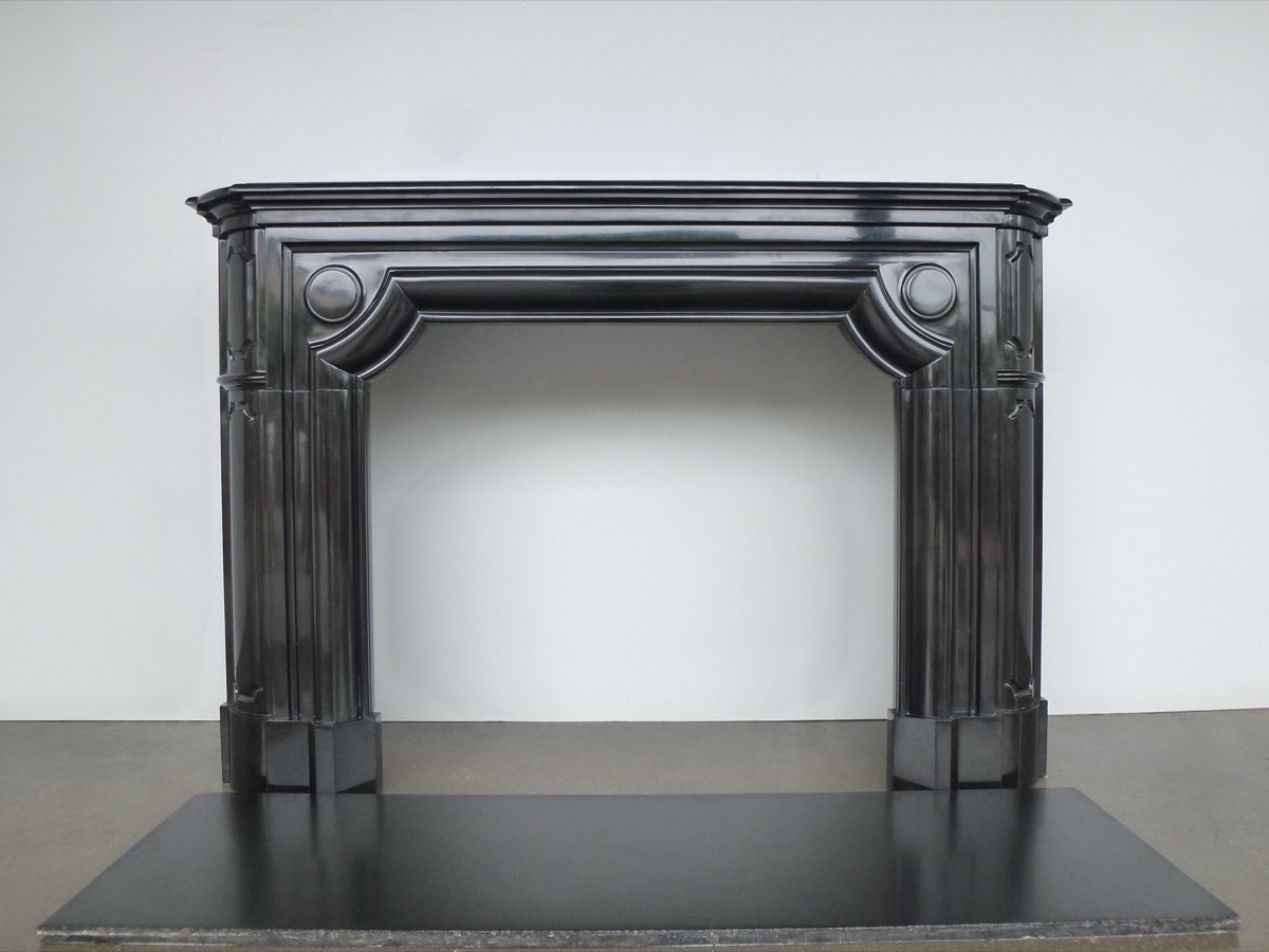 Antique fireplace  - Marble - Louis XIV - XIXthC.