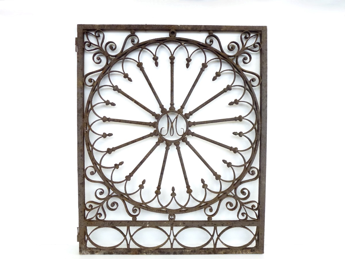 Portillon fer forgé Néo-gothique - XIXe S.