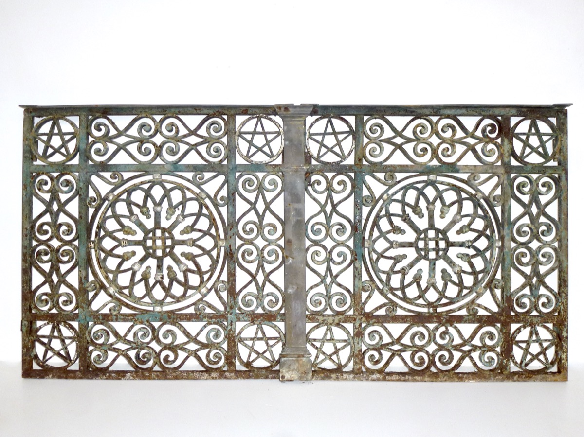 Portillon double fer forgé Haute époque - XIXe S.