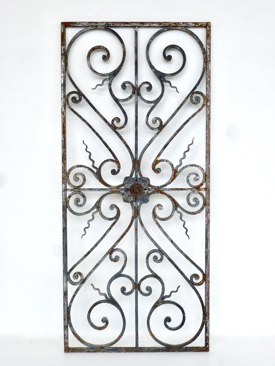 Grille de défense fer forgé - XIXe S.