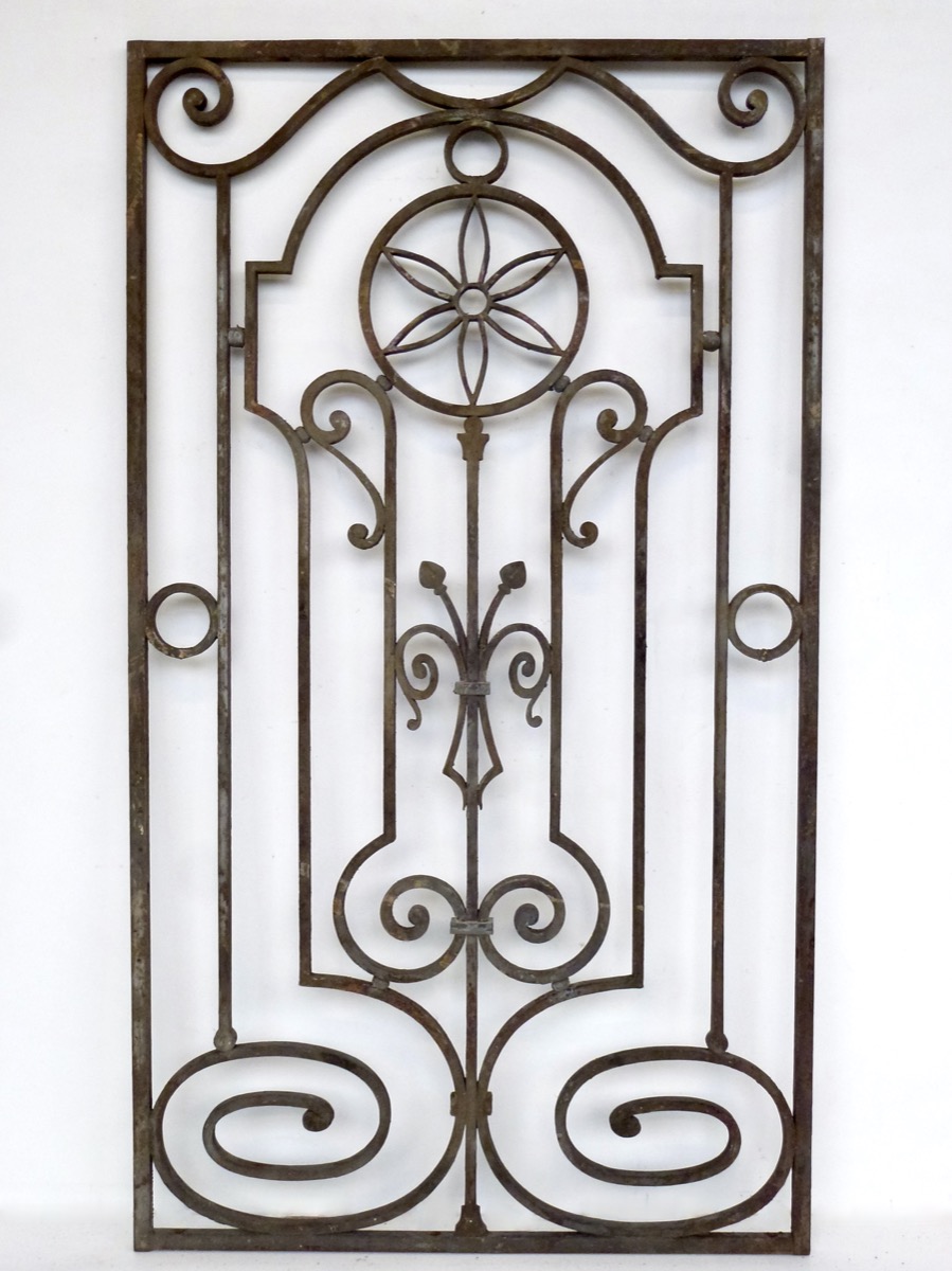 Grille de défense fer forgé 1900
