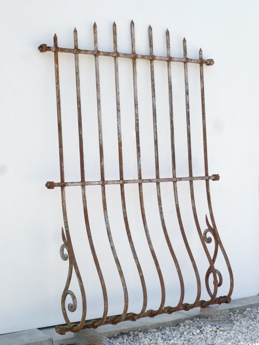 Grille de défense  - Fer forgé  - XIXeS.