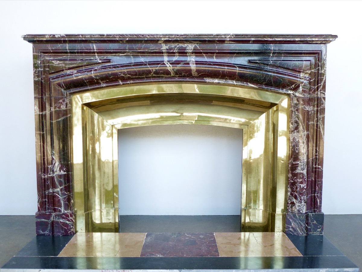 Antique fireplace  - Marble - Louis XIV - XIXthC.