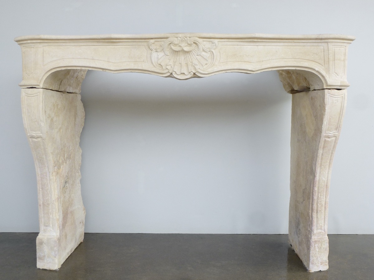 Antique fireplace  - Stone - Louis XV - XVIIIthC.