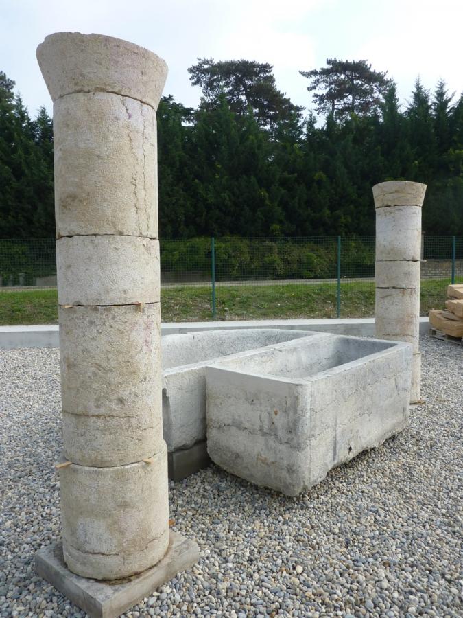 Antique column, Pillar  - Stone  - XIXthC.