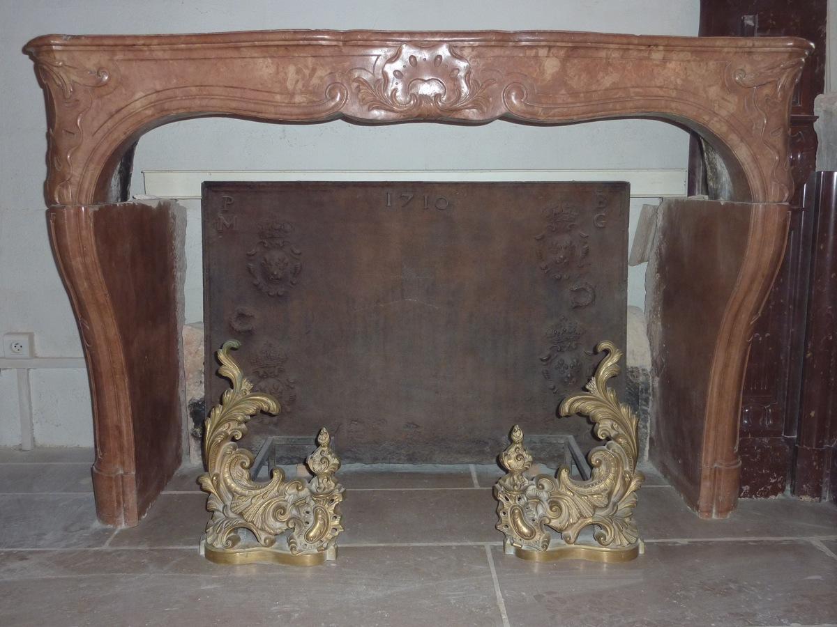 Antique fireplace  - Stone - Louis XV - XVIIIth C.