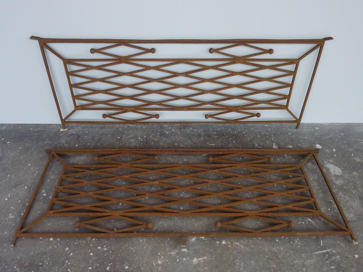 Antique balcony, Balustrade  - Wrought iron - Directoire - XVIIIth C.