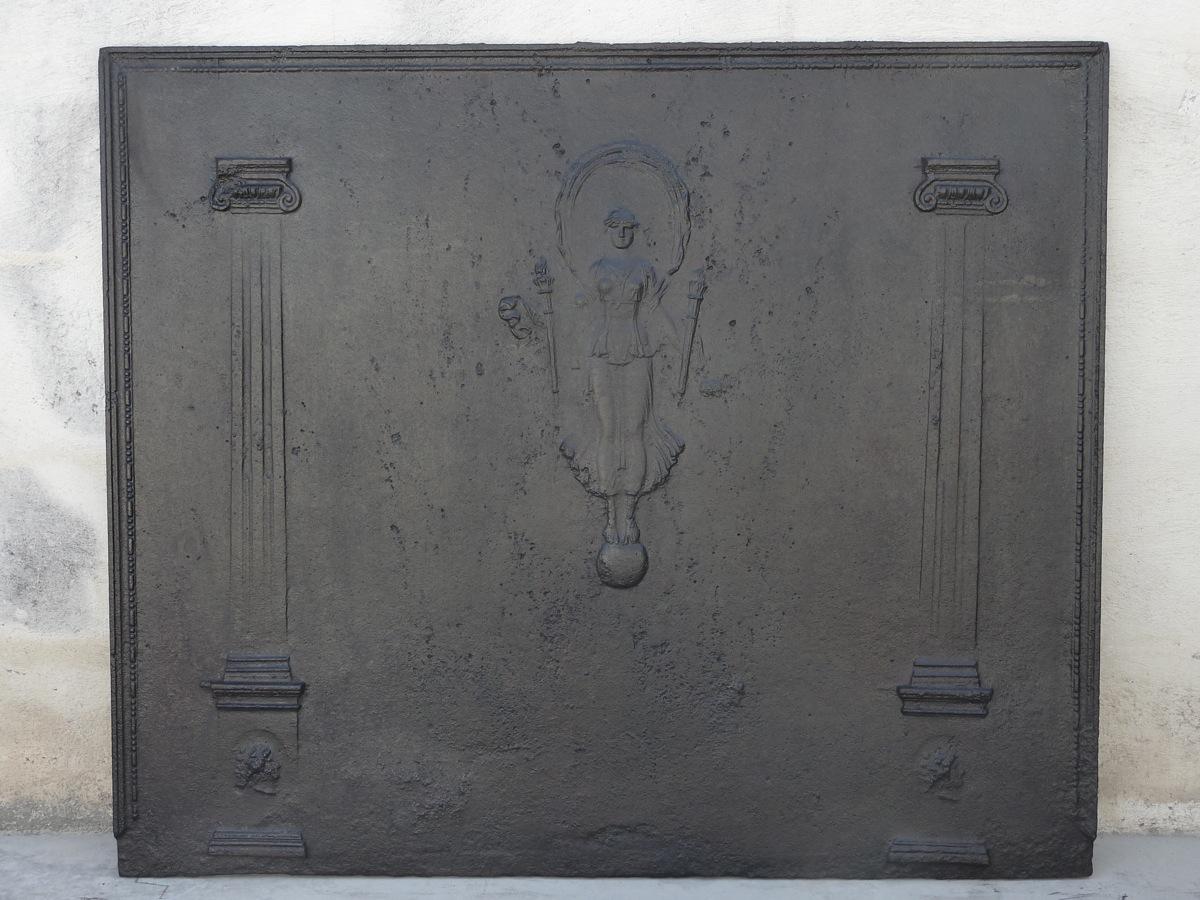 Antique fireback, Cast iron fire-back  - Cast iron - Haussmannien - XIXthC.