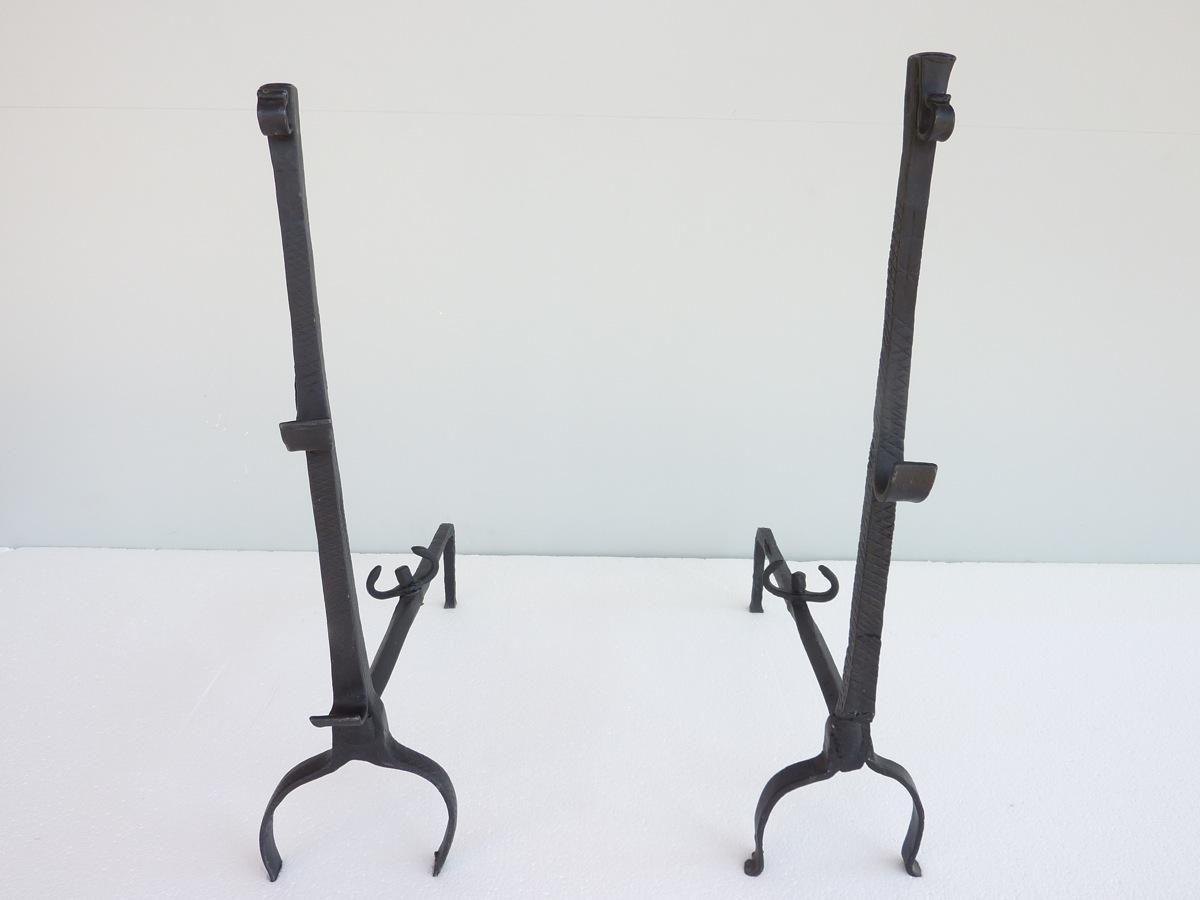 Antique andiron  - Wrought iron - Gothic - XVthC.