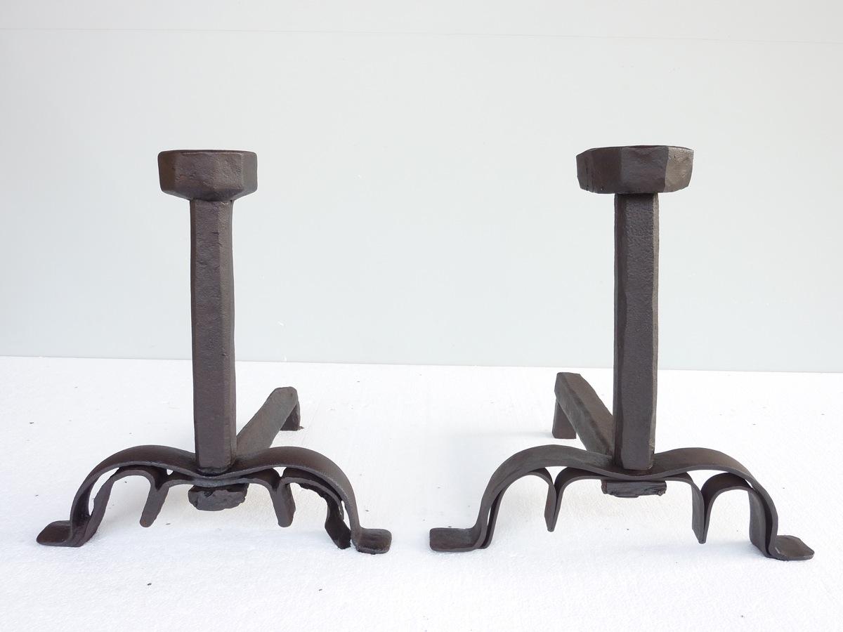 Antique andiron  - Wrought iron - Gothic - XVIth C.